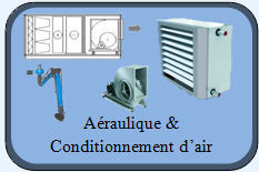 Aéraulique : centrales de traitement d'air, aérothermes, déstratificateurs, ...
